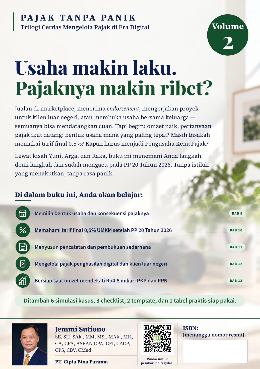 Cover belakang Volume 2 — Cuan Digital, Pajak Legal